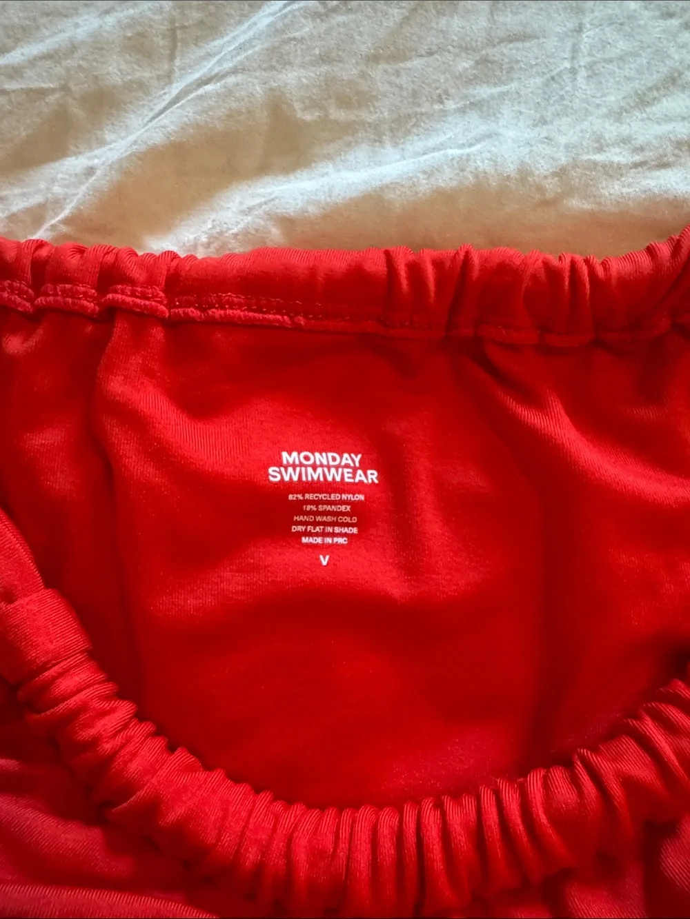Monday Swimwear chili Pepper Red High-Cut Bikini Bottom
